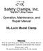 Safety Clamps, Inc. Big Bite Lifting Clamps. HL-Lock Model Clamp