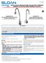 INSTALLATION INSTRUCTIONS FOR BATTERY POWERED SENSOR ACTIVATED HAND WASHING FAUCETS