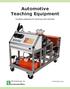 Automotive Teaching Equipment Teaching equipment for classroom and workshop
