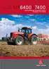 HP MF6400&7400 Class-leading high-horsepower tractors 10 models: 175 to 240 hp