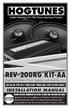rev REV 200RG KIT-AA High Performance Front Speaker and Amplifier Kit