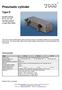 Pneumatic cylinder. Type D. double-acting Ø 16, 20, 25 (double piston) Linear Ball Slide. Technical data: