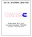 TATA CUMMINS LIMITED. Engine Model: B C Curve and Datasheet: FR PROVISIONAL - CERTIFICATION PENDING