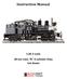 Instruction Manual. 1:20.3 scale. 28-ton class B 3-cylinder Shay Live Steam
