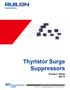 Thyristor Surge Suppressors. PxxxxLX Series DO-15. Circuit Protection System ELECTRONICS