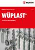 WÜRTH Industrie Service DE EN WÜPLAST. Screws for thermoplastics