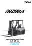Innovative Machine Engine-Powered Forklift Trucks ton (Counter-Balanced Type) SPECIFICATIONS