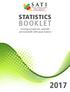STATISTICS. BOOKLET Creating a progressive, equitable and sustainable table grape industry