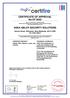 CERTIFICATE OF APPROVAL No CF 5543 ASSA ABLOY SECURITY SOLUTIONS