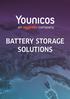 BATTERY STORAGE SOLUTIONS