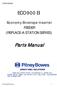 PITNEY BOWES ECO 900 EI. Economy Envelope Inserter FEEDER (REPLACE-A-STATION SERIES) Parts Manual. ECO-900EIPARTSreva 1