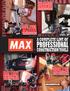 100 PSI Pneumatic Tools SPECIAL FEATURES OF MAX PROFESSIONAL GRADE TOOLS