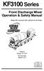 Front Discharge Mixer Operation & Safety Manual