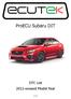 ProECU Subaru DIT. DTC List 2012-onward Model Year. v1.0