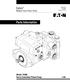 EN-0800 (Replaces ) Eaton. Medium Duty Piston Pump. Parts Information. Model Servo Controlled Piston Pump v-04