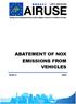 ABATEMENT OF NOX EMISSIONS FROM VEHICLES