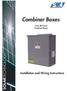 Combiner Manual #OMBINER #OMBINER < 2* )NSTALLATION 7(&+12/ i 62/$5