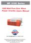 1000 Watt Pure Sine Wave Power Inverter, Users Manual