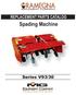 REPLACEMENT PARTS CATALOG. Spading Machine. Series V93/30