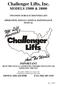 Challenger Lifts, Inc. MODELS & 18000