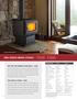 F5100 F3500 PRO-SERIES WOOD STOVES BEST SIZE FOR AVERAGE LIVING AREAS - F5100 THE CHOICE IS YOURS - F3500 SPECIFICATIONS F5100 F3500
