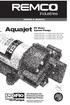 Aquajet AMERICA. RV Water System Pumps OWNER S MANUAL. The Standard For Professional Grade Diaphragm Pumps. MADE IN