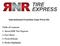 International Franchise Expo Press Kit. Table of Contents 1. About RNR Tire Express 2. Fact Sheet 3. Press Release 4.