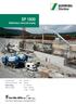 SP Stationary concrete pump. Concrete output max. 95 m³/hr Pressure on concrete max. 108 bar. 11,250-11,900 lb