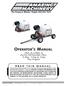 OPERATOR S MANUAL TAG-A-LONG & AUTO DETAILING PKG. 5.5hp, 11hp & 13hp Gas Engine