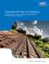 Solutions for the rail industry