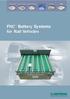 FNC Battery Systems for Rail Vehicles