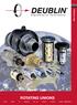 Main Catalogue ROTATING UNIONS. water steam air hydraulic hot oil vacuum coolant custom applications