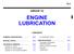 ENGINE LUBRICATION GROUP CONTENTS GENERAL DESCRIPTION SPECIFICATIONS SPECIAL TOOLS ON-VEHICLE SERVICE...
