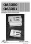 OS3050 OS3051. Controller for reverse osmosis plants. Instruction manual. Softwareversion 3.04