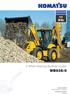WB 93S. 4 Wheel Steering Backhoe Loader WB93S-5. ENGINE POWER 74 kw / 99, rpm OPERATING WEIGHT kg