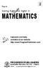 Mathematics. Key to. Progress Publishers Krishna Nagar, Delhi Soaring Higher and Higher in