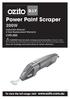 Power Paint Scraper 200W CPS-200. To view the full range visit:  Instruction Manual 3 Year Replacement Warranty