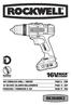 16V Cordless drill / driver PAGe 6 eng 16 Voltios taladro inalambrico PAGe 11 esp PerCeuse / tournevis à 16V PAGe 17 Fre rk2600k2