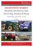 Monthly Machinery Sale PLUS Pig, Poultry & Plant Saturday 4th June am