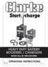 HEAVY DUTY BATTERY BOOSTERS / CHARGERS. MODEL Nos. BC185N & BC205N OPERATING INSTRUCTIONS