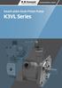 Precision Machinery Company. Swash-plate Axial Piston Pump. K3VL Series