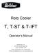Roto Cooler T, T-ST & T-IFT. Operator s Manual