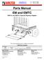 Parts Manual EM and EMTC 2500 lb. and 3300 lb. Capacity Flipaway Liftgates