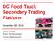 DC Food Truck Secondary Trading Platform