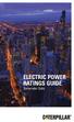 ELECTRIC POWER RATINGS GUIDE