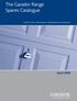 The Garador Range Spares Catalogue. Up & Over Doors, Sectional Doors, Side-hinged Doors and Operators