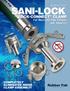 Rubber Fab s SANI-LOCK QUICK-CONNECT CLAMP. For Hose and Pipe Fittings and Adapters COMPLETELY ELIMINATES HINGE CLAMP ASSEMBLY!