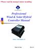 Professional Wind & Solar Hybrid Controller Manual