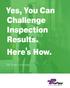 Yes, You Can Challenge Inspection Results. Here s How. By: Evan Lockridge