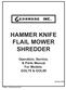 HAMMER KNIFE FLAIL MOWER SHREDDER